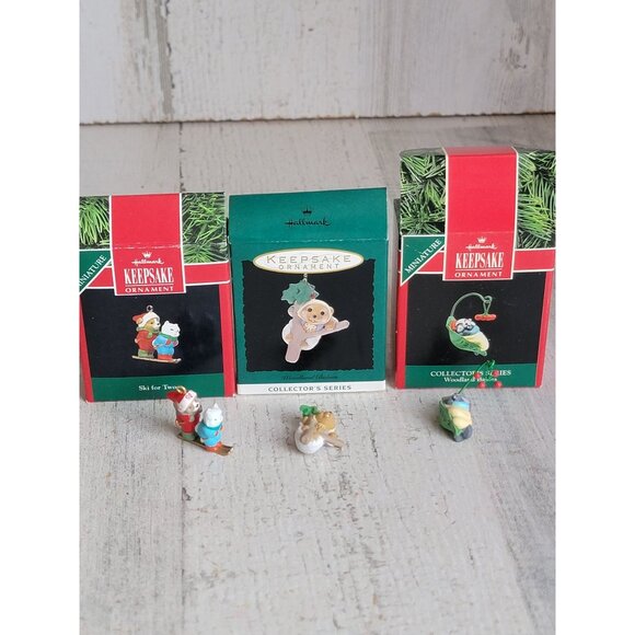 Hallmark Variety baby animal miniature ornament Xmas skunk - Picture 1 of 6